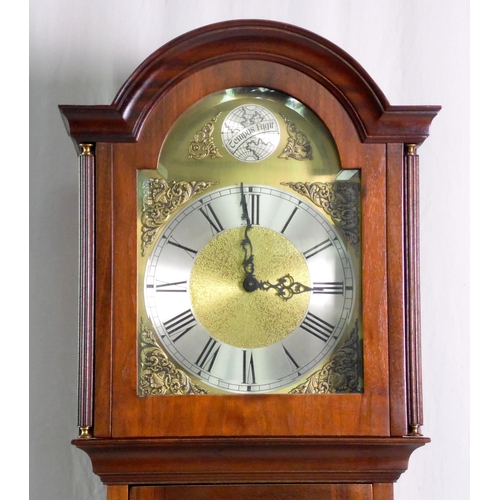 Tempus Fugit Westminster Chime Arch Top Mahogany Longcase Clock. 20thc ...