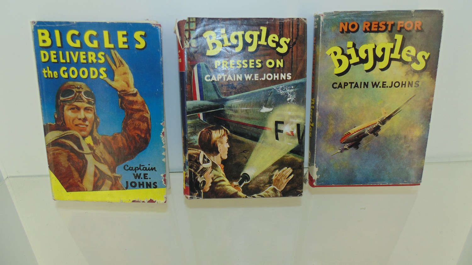 3x Biggles books 2 first editions