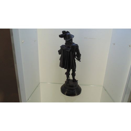 10 - Bronze figure of musketeer