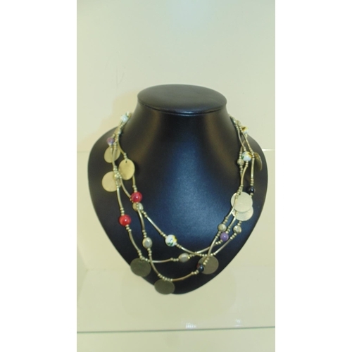 3023 - Designsix London  Fashion Necklace with china beads