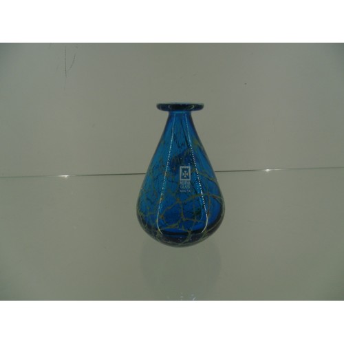 12 - Madina blue glass vase