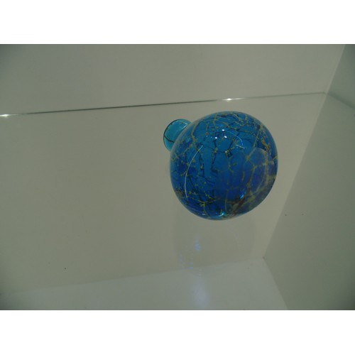12 - Madina blue glass vase