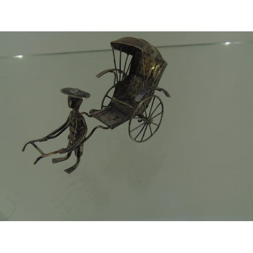 31 - Silver Rickshaw Figurine