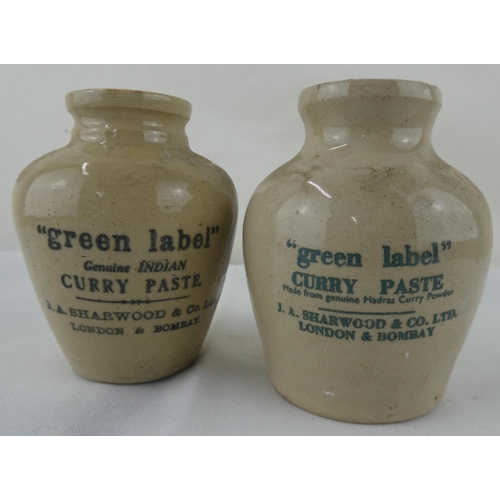 Vintage Stoneware Sharwoods Curry Paste Jar