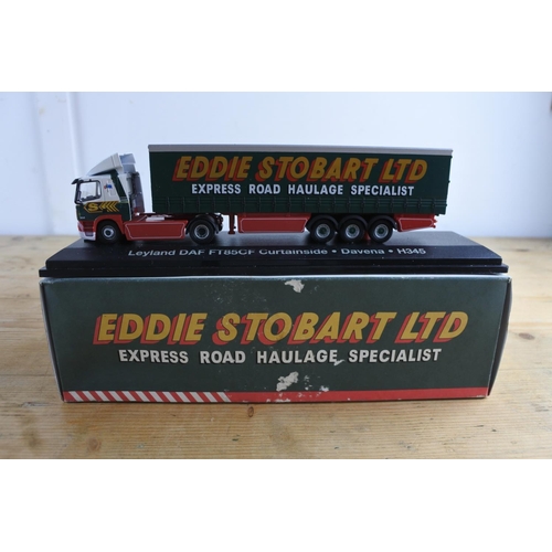 259 - A boxed Eddie Stobart - Leyland DAF FT85CF - Curtainside (Express Road Haulage Specialist) trailer n... 