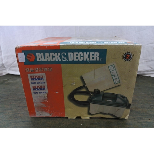 1 - A boxed Black & Decker steam wallpaper stripper.