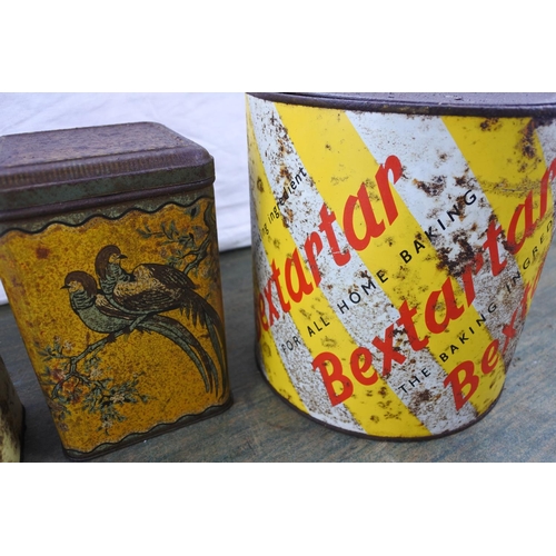 11 - A vintage Bextartar baking tin and three others.