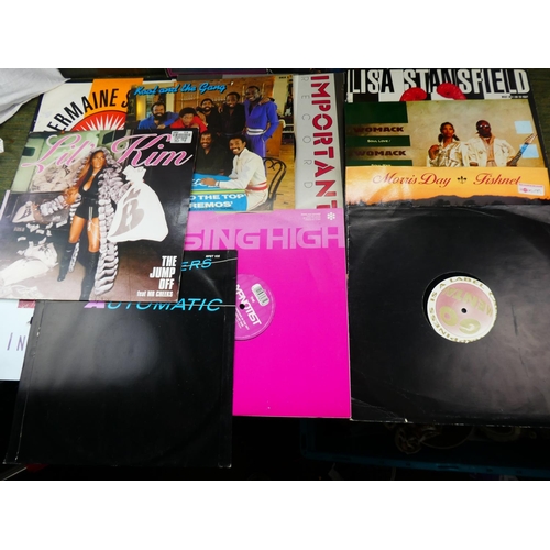 114 - A collection of records/albums to include Kool and the Gang, Jo Boxers and more.