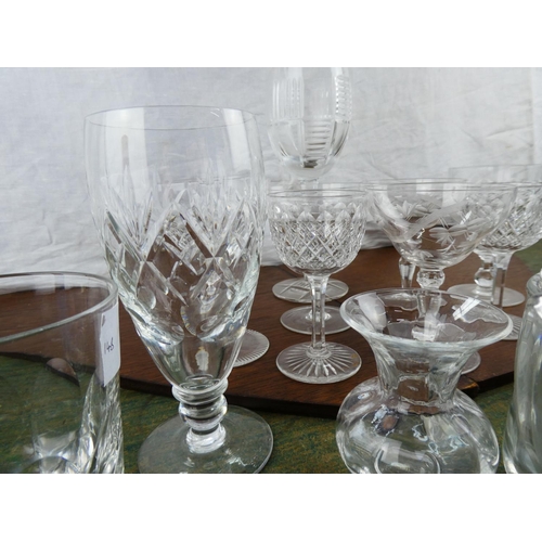 148 - A large collection of glassware.