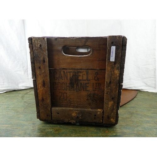 161 - A wooden C&C bottle crate.