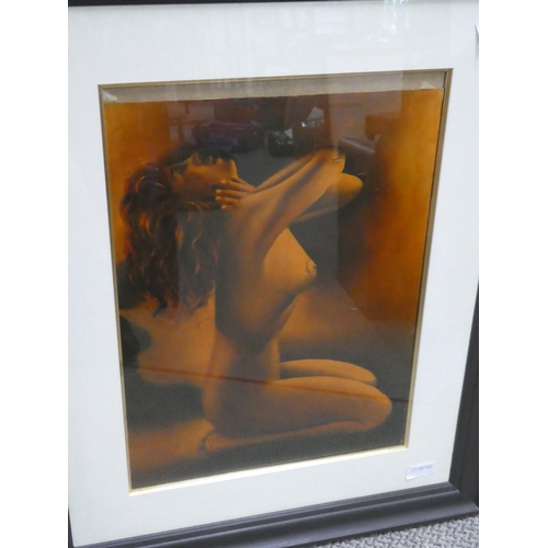 190 - A stunning framed oil painting of a nude study, signed by Dahmane Hocine.