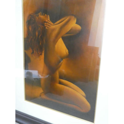 190 - A stunning framed oil painting of a nude study, signed by Dahmane Hocine.