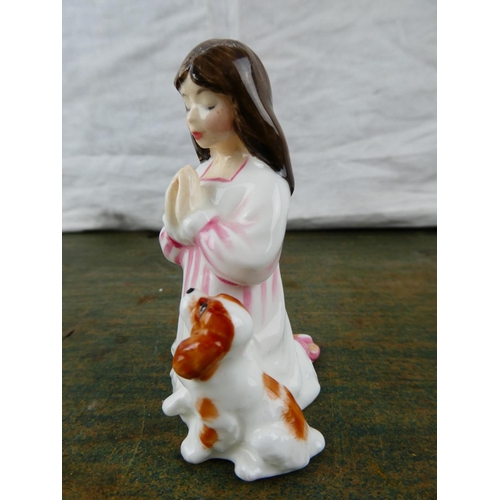 67 - A miniature Royal Doulton figure, 'Innocence', HN 3730.