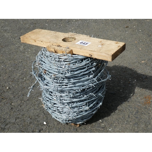445 - A roll of barbed wire.