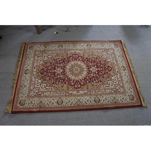 366 - A stunning decorative rug. (Measuring 180x120cm)
