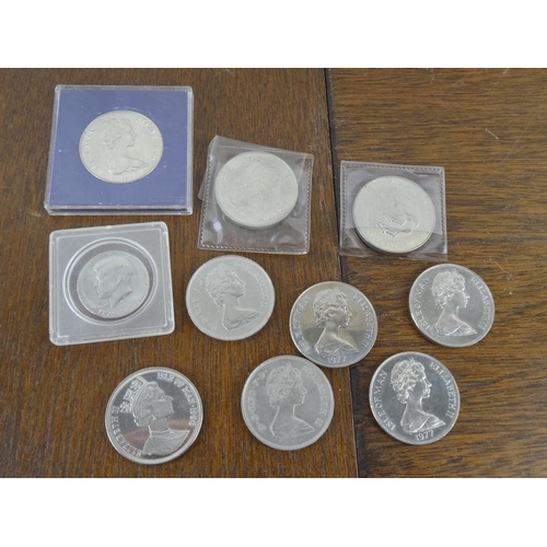 503 - A collection of commemorative coins.