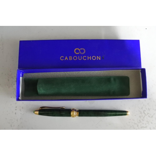540 - A Cabouchon ballpoint pen in original card box.
