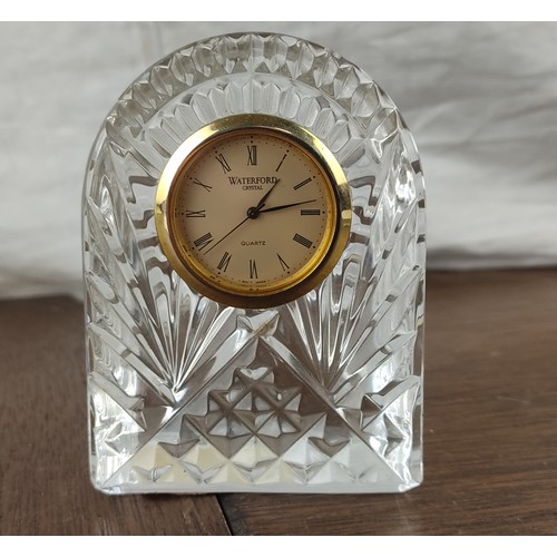 115 - A Waterford Crystal clock.