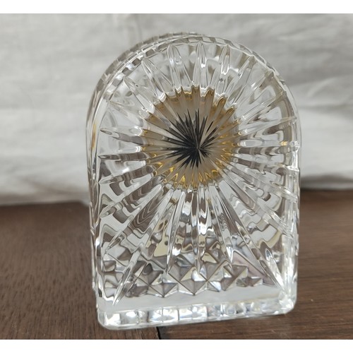 115 - A Waterford Crystal clock.