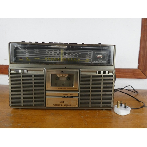 2 - A vintage ITT Weekend stereo.