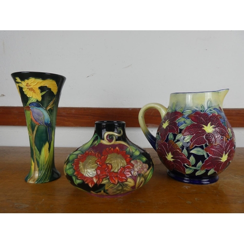 46 - A stunning Old Tupton Ware decorative jug and 2 vases.