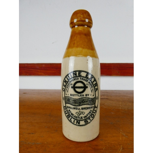 An antique stoneware bottle, 'Genuine Extra - Al Taylor Ho - Swalwell ...