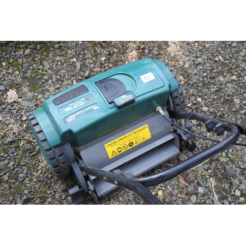 73 - A Coopers of Stortford cordless cylinder mower (untested)