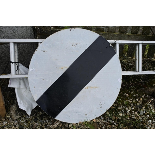 79 - A large street sign, measuring 90cms in diameter.