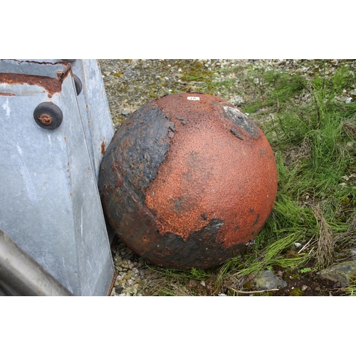 81 - A large metal buoy, measuring 55cms in diameter.