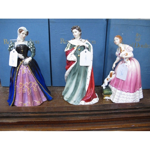 Royal Doulton Queens of The Realm Figurines, 'Queen Anne', Q... Barnebys