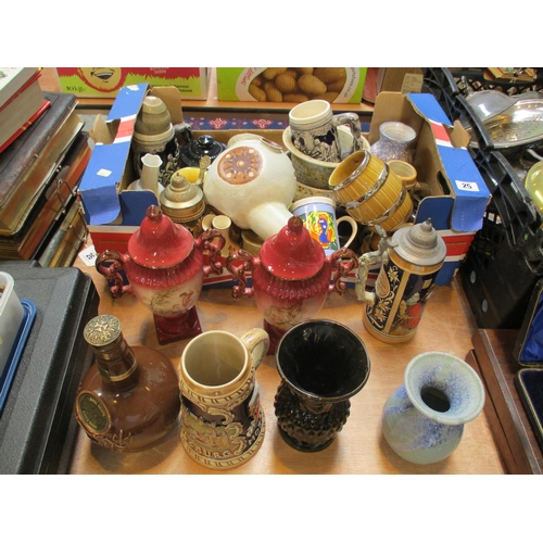 25 - Selection of Vases, Steins etc