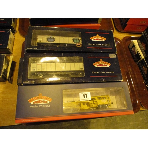 47 - Nine Bachmann Rolling Stock including 36-165A, 37-301A (2), 37-300A, 32-276, 37-716 (2)