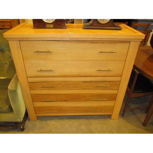 Modern Chest of 5 Drawers, 120cm
