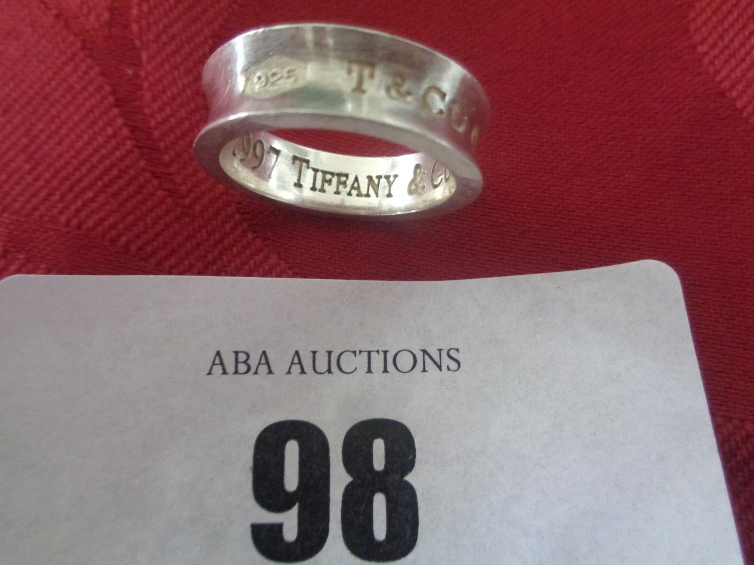 Tiffany ring.Engraved inside 1997 Tiffany and Co 925