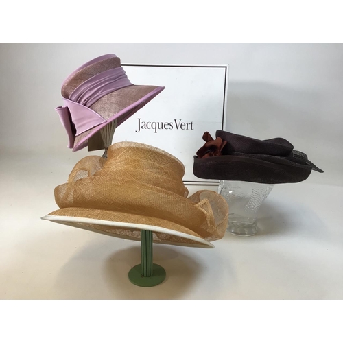 Three ladies hats including a Jacques 