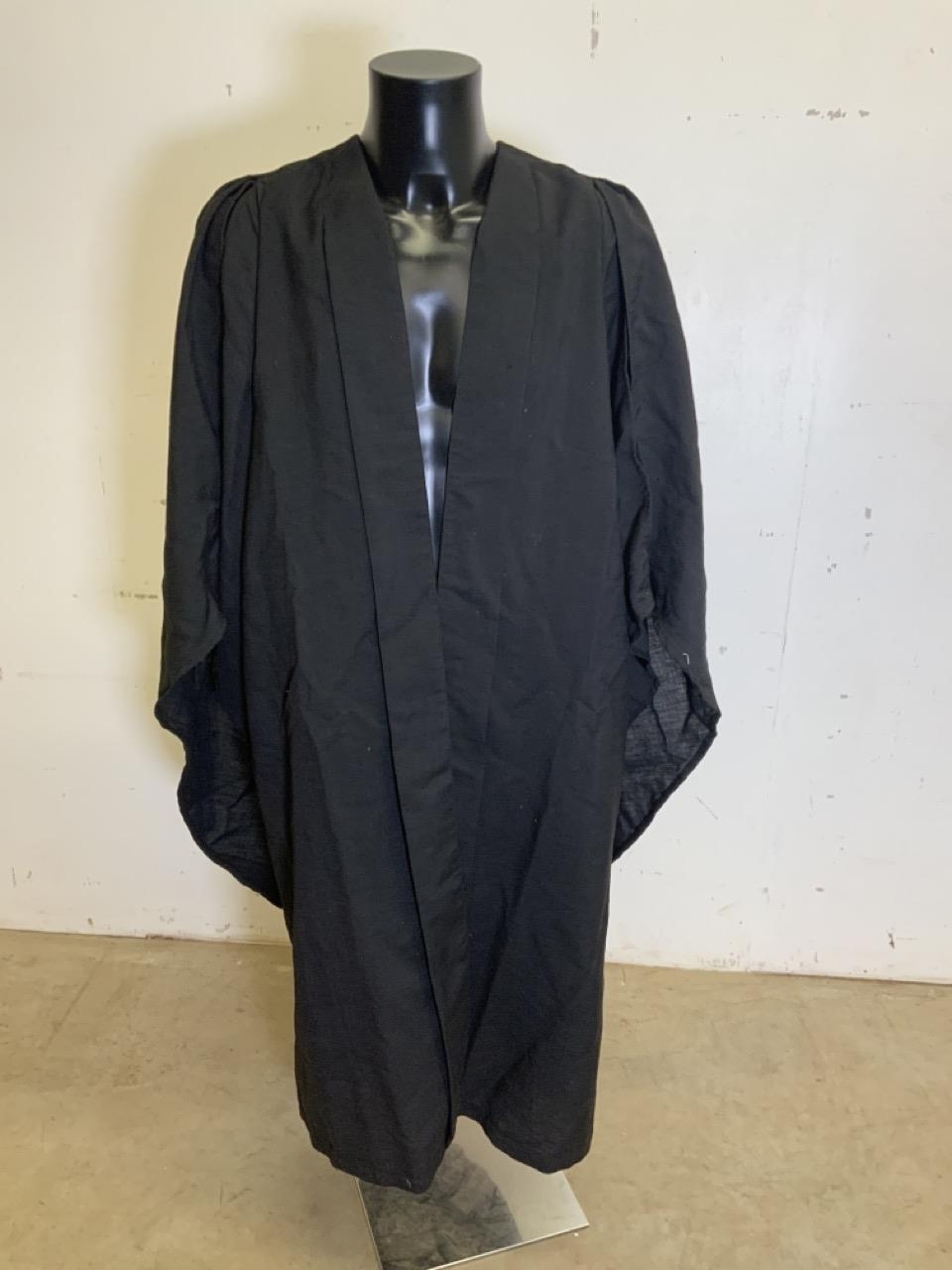 Two Vintage Graduation Gowns Made By Ede Ravenscroft Ltd And J Whipple And Son