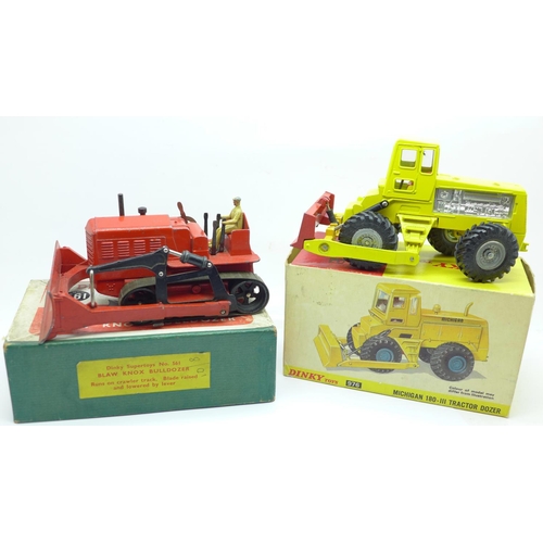 dinky supertoys blaw knox bulldozer