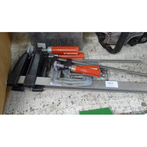 2014 - Pr. of 4' sash clamps & 2 prs. of other clamps