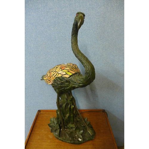 flamingo tiffany lamp