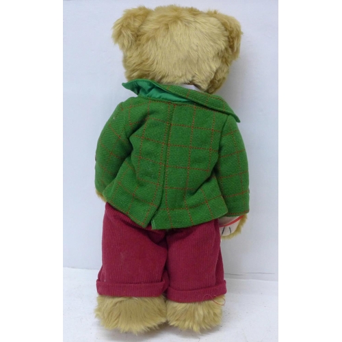 Plush Bears Danburymint Christmas 2022 A 'Gilbert The 2019 Christmas Bear' By Danbury Mint