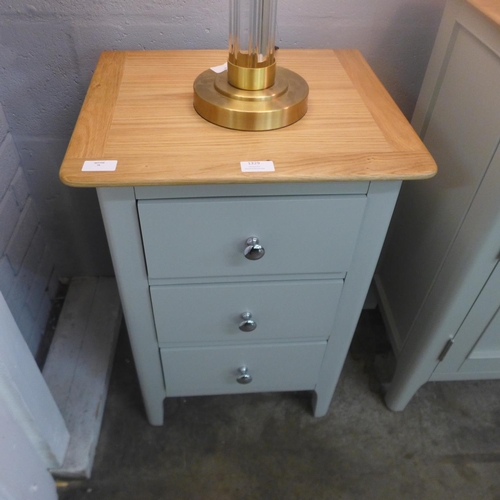 1329 - A Banbury grey painted large bedside table (BP-LBSC-G)   *This lot is subject to VAT