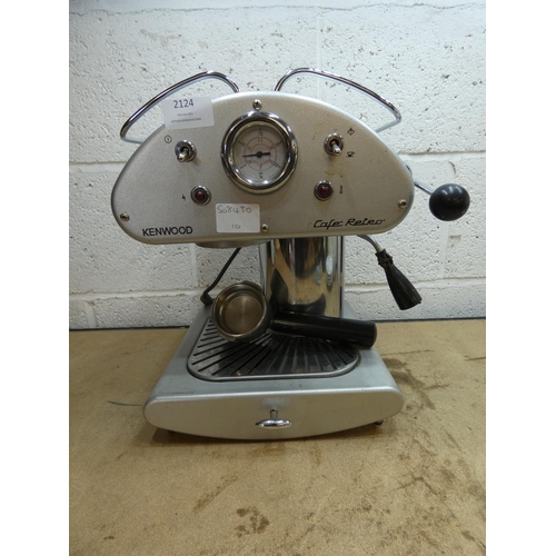 draad Pijler Weekendtas Kenwood Cafe retro coffee machine with qty. of cups | Barnebys