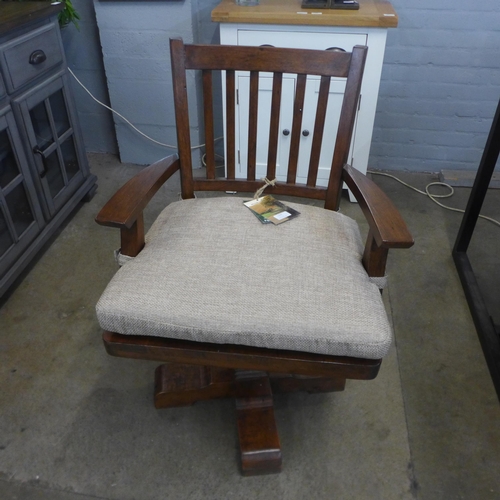 1339 - A Melton Collection hardwood office chair