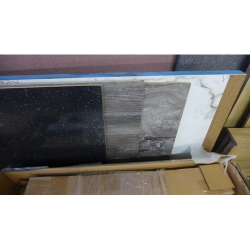 Marble Effect Breakfast Bar, wall panels and worktop * This Barnebys