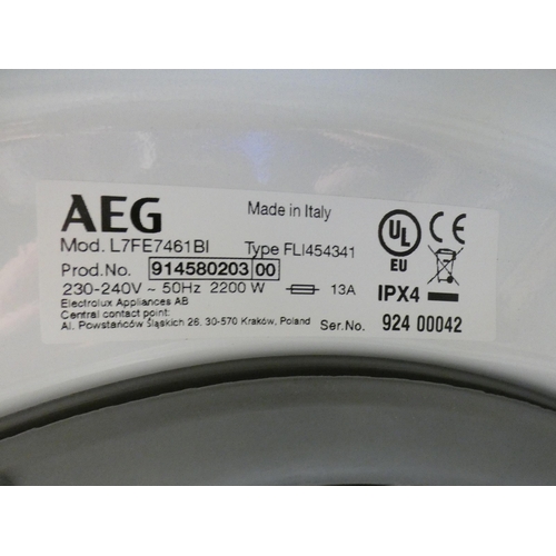 3011 - AEG Integrated Washing Machine (7kg) (H819xW596xD540) - model:- L7FE7461BI, RRP £540.83 inc. VAT * T... 