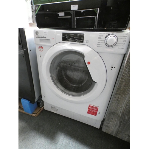 3018 - Hoover Hwash 300lite Integrated Washing Machine (9kg) (H820xW600xD525) - model:- HBWS 49D1E, RRP £36... 