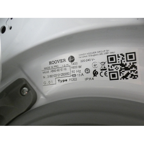 3018 - Hoover Hwash 300lite Integrated Washing Machine (9kg) (H820xW600xD525) - model:- HBWS 49D1E, RRP £36... 