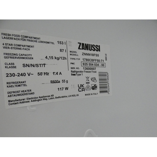 3020 - Zanussi 50/50 Fridge Freezer - Frost Free - model:- ZNHN18FS1, RRP £566.66 + VAT * This lot is subje... 