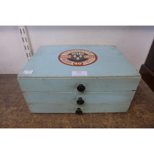A vintage Sylko Dewhurst's Three Shells counter top shop cab... | Barnebys