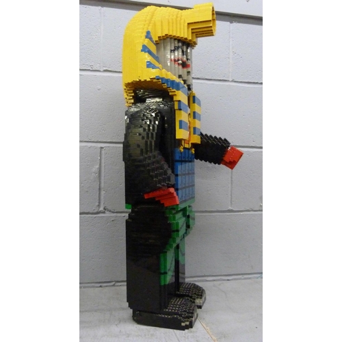 615 - A large Lego Pharaoh figure, 85cm